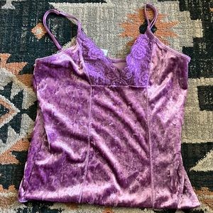 No Boundaries Velvet Lavender Top
